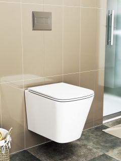 Унитаз подвесной Maretti Umbria безободковый с микролифтом, UM10PBM08-844, белый